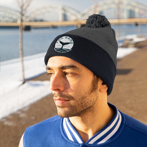 Fog Bank Pom Pom Beanie