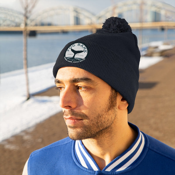 Fog Bank Pom Pom Beanie