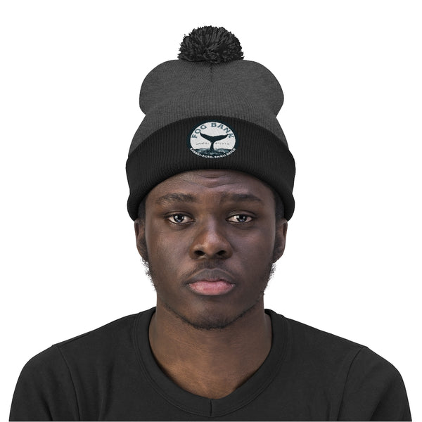 Fog Bank Pom Pom Beanie