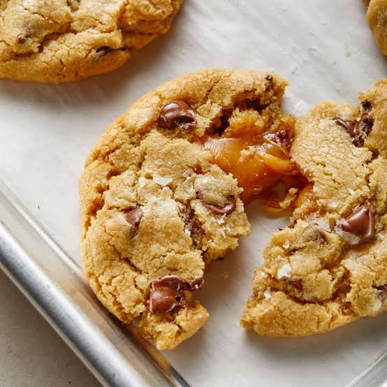 Seasalt and Carmel hot cookie